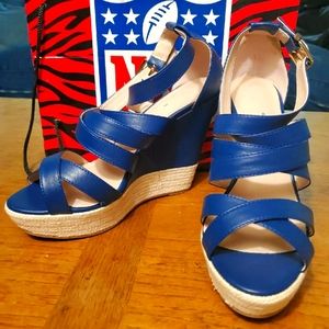 NWB Rare Limited Edition Seahawks Espadrille Wedge